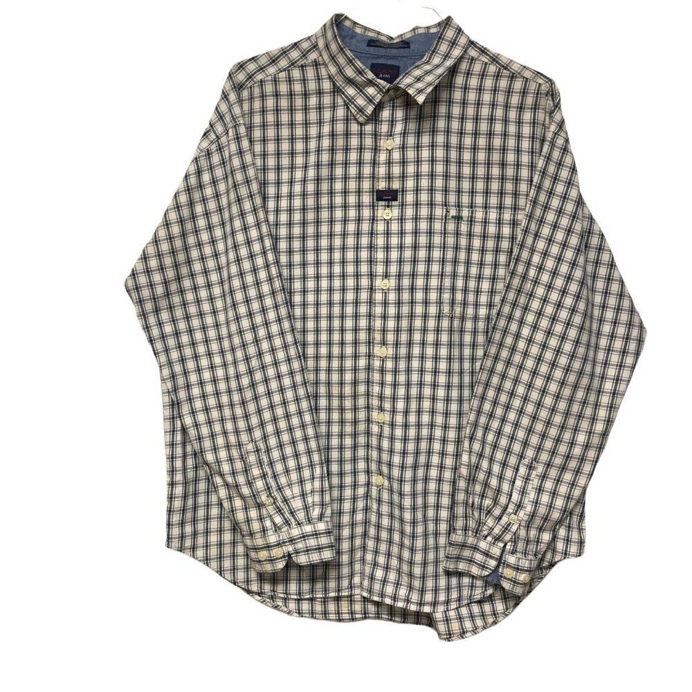 TOMMY JEANS LONG SLEEVES BUTTON CHECK SHIRTS‎ SIZE XXL
